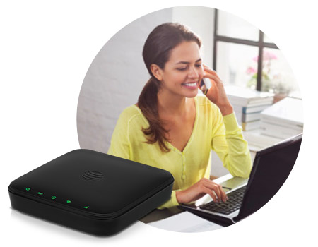 AT&T-Wireless Home Phone & Internet-Black